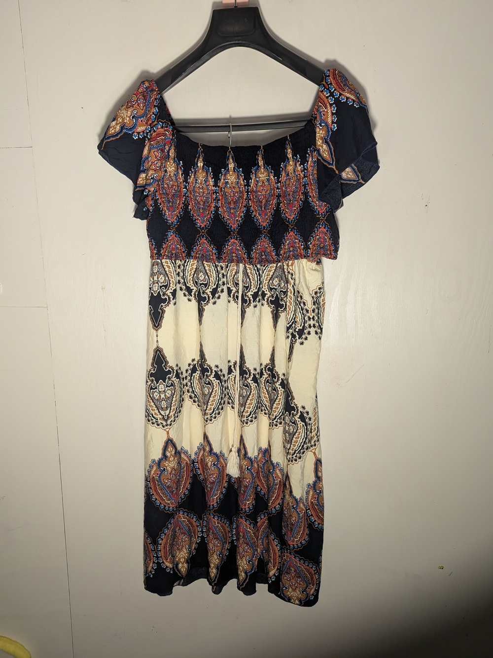 SHEIN Curve 3XL Boho Paisley 2-Piece Matching Set Crop Top & Maxi Skirt